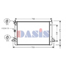 330013N AKS DASIS Радиатор, охлаждение двигателя