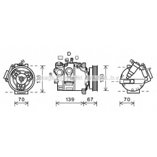 VOK167 AVA Компрессор, кондиционер
