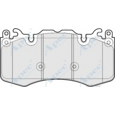 PAD1737 APEC Комплект тормозных колодок, дисковый тормоз