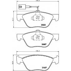 8DB 355 011-211 HELLA Комплект тормозных колодок, дисковый тормоз