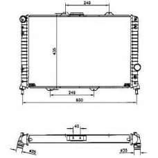 58254 NRF Радиатор, охлаждение двигателя