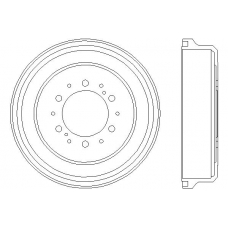 MBD084 MINTEX Тормозной барабан