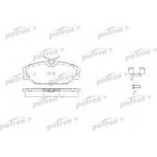 PBP1420 PATRON Комплект тормозных колодок, дисковый тормоз