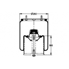 084.082-43A PE Automotive Кожух пневматической рессоры