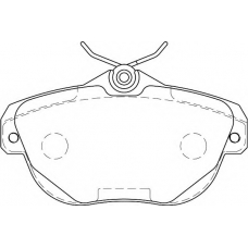 WBP24462A WAGNER LOCKHEED Комплект тормозных колодок, дисковый тормоз