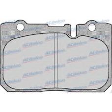 AC058702D AC Delco Комплект тормозных колодок, дисковый тормоз