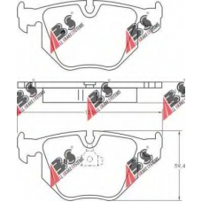 36715 OE ABS Комплект тормозных колодок, дисковый тормоз