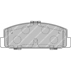 FDB1721 FERODO Комплект тормозных колодок, дисковый тормоз
