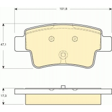 6116564 GIRLING Комплект тормозных колодок, дисковый тормоз
