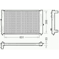 DRM02020 DENSO Радиатор, охлаждение двигателя