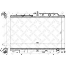 10-25824-SX STELLOX Радиатор, охлаждение двигателя