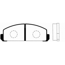 J PA-314AF JAPANPARTS Комплект тормозных колодок, дисковый тормоз