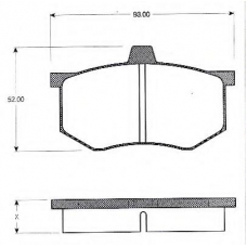 BLF583 QUINTON HAZELL Комплект тормозных колодок, дисковый тормоз