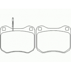 MDB1108 MINTEX Комплект тормозных колодок, дисковый тормоз