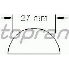 100 831 TOPRAN Прокладка, крышка головки цилиндра