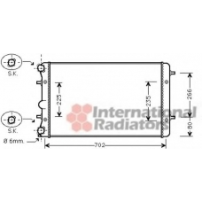 58002286 VAN WEZEL Радиатор, охлаждение двигателя
