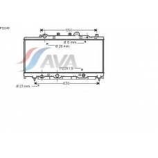 FT2149 AVA Радиатор, охлаждение двигателя
