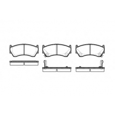 P4923.02 WOKING Комплект тормозных колодок, дисковый тормоз