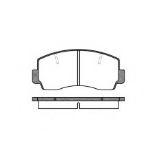 P1943.20 WOKING Комплект тормозных колодок, дисковый тормоз