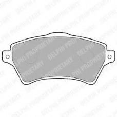 LP1652 DELPHI Комплект тормозных колодок, дисковый тормоз