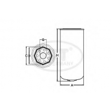 ST 6046 SCT Топливный фильтр