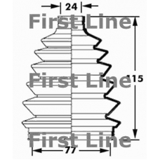 FCB6007 FIRST LINE Пыльник, приводной вал