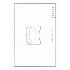 D360U05 NPS Комплект тормозных колодок, дисковый тормоз