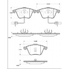 BLF1356 QUINTON HAZELL Комплект тормозных колодок, дисковый тормоз