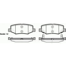 P13643.02 WOKING Комплект тормозных колодок, дисковый тормоз