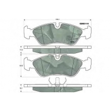 GDB3116 TRW Комплект тормозных колодок, дисковый тормоз