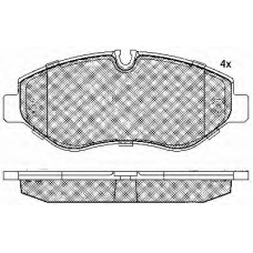 10848 BSF Комплект тормозных колодок, дисковый тормоз