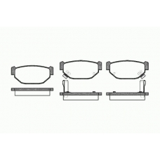 0226 02 KAWE Комплект тормозных колодок, дисковый тормоз