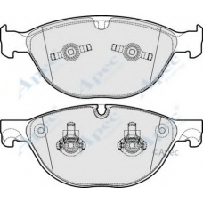 PAD1757 APEC Комплект тормозных колодок, дисковый тормоз