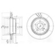 BG3758 DELPHI Тормозной диск