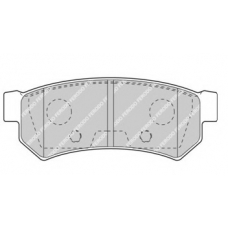 FDB4295 FERODO Комплект тормозных колодок, дисковый тормоз