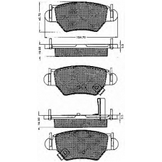 10534 BSF Комплект тормозных колодок, дисковый тормоз