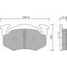 742881 ROULUNDS Комплект тормозных колодок, дисковый тормоз