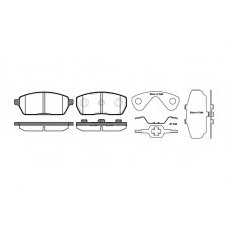 P4933.00 WOKING Комплект тормозных колодок, дисковый тормоз
