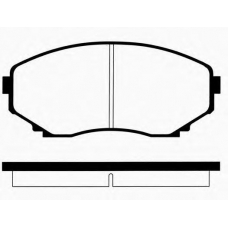 J PA-393AF JAPANPARTS Комплект тормозных колодок, дисковый тормоз