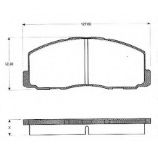 BLF352 QUINTON HAZELL Комплект тормозных колодок, дисковый тормоз