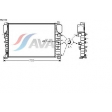 MS2440 AVA Радиатор, охлаждение двигателя