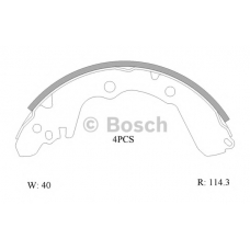 0 986 AB0 004 BOSCH Комплект тормозных колодок