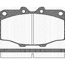 8110 10034 TRISCAN Комплект тормозных колодок, дисковый тормоз