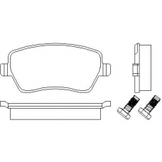 MDK0200 MINTEX Комплект тормозов, дисковый тормозной механизм