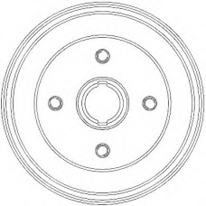 329330J JURID Тормозной барабан