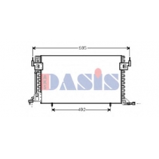 062340N AKS DASIS Конденсатор, кондиционер
