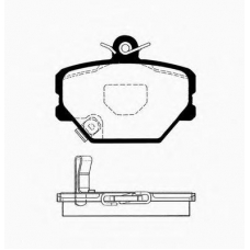 J PA-M00AF JAPANPARTS Комплект тормозных колодок, дисковый тормоз