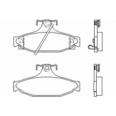 MDB1767 MINTEX Комплект тормозных колодок, дисковый тормоз