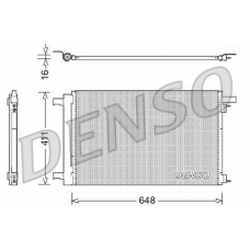 DCN21021 DENSO Конденсатор, кондиционер