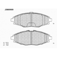 J3600909 NIPPARTS Комплект тормозных колодок, дисковый тормоз